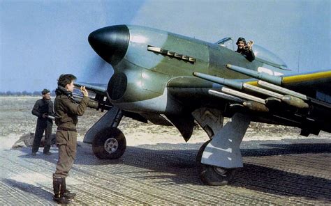 A rare colour image of a Hawker Typhoon. | Military | Pinterest ...