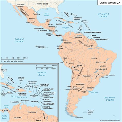 Map Of Caribbean Islands And South America – The World Map