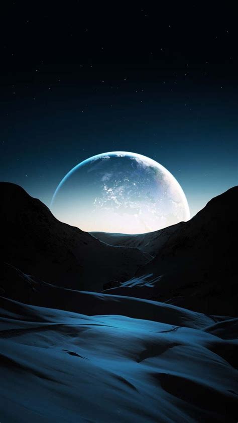 Dark Moon iPhone Wallpaper 4k Download in 2023 | Scenery wallpaper ...