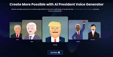 [2023]Free 5 President AI Voice Generator for Text to Speech