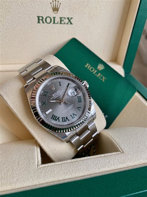 ROLEX 126334 41MM DATEJUST WIMBLEDON DIAL - Carr Watches