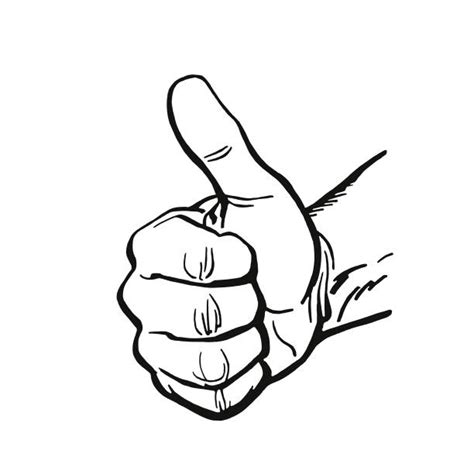 3,900+ Thumbs Up Line Drawing Stock Illustrations, Royalty-Free Vector ...