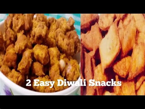 2 Easy Snacks Recipe | Diwali Snacks l Tea Time Snacks | Crispy Diwali ...