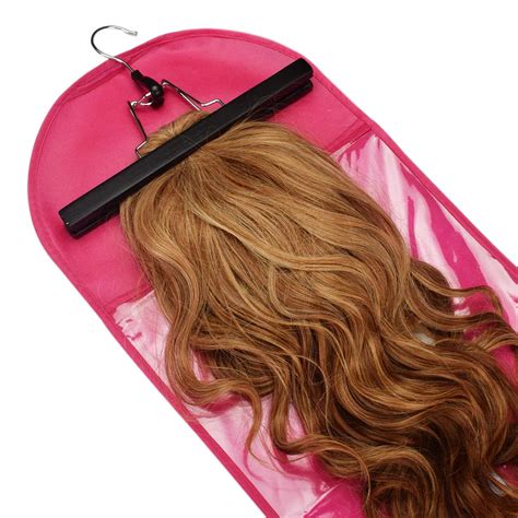 1pc Dust Proof Protective Wig Storage Bag Holder with Wig Hanger Hair ...