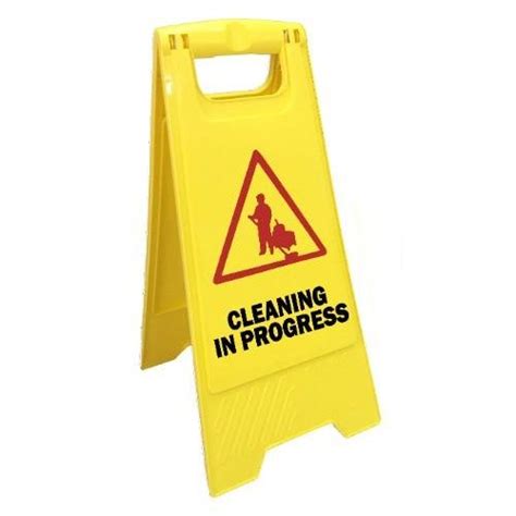 Yellow Floor Signage – Cleaning In Progress – mybazaar