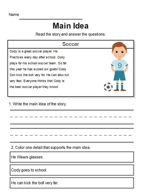 Main Idea and Details Graphic Organizer Examples | EdrawMax Online