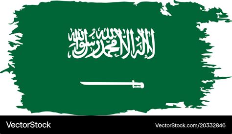 Saudi arabia flag Royalty Free Vector Image - VectorStock