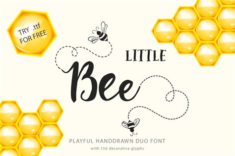 Little Bee Duo (Font) by Red Ink · Creative Fabrica