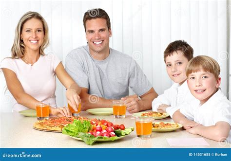 Family Pizza Royalty Free Stock Photo - Image: 14531685