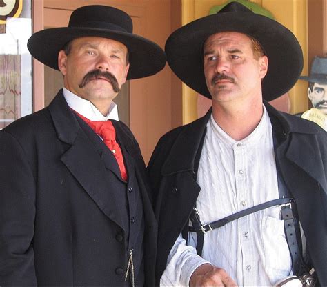 Re-enactors playing Wyatt Earp and Doc Holliday Tombstone Arizona 2004 ...