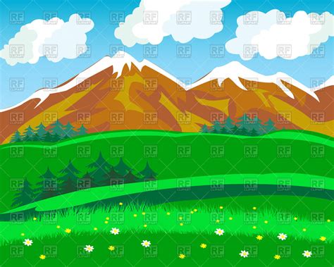 Mountain landscape clipart - Clipground