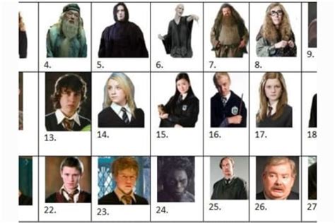 Harry Potter Characters Pictures With Names - Infoupdate.org