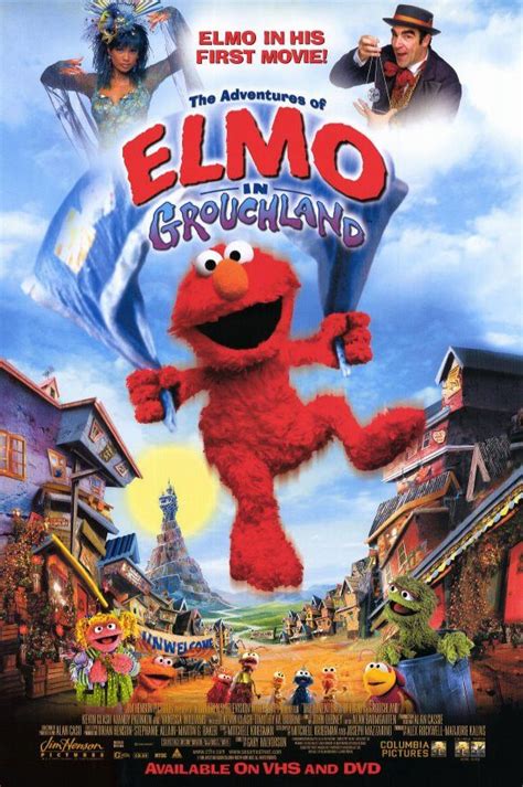 Elmo in Grouchland 11x17 Movie Poster (1999) | Elmo, Vintage movies ...