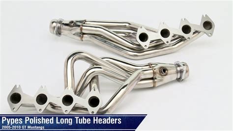 Mustang Pypes Polished Long Tube Headers (05-10 GT) Review - YouTube