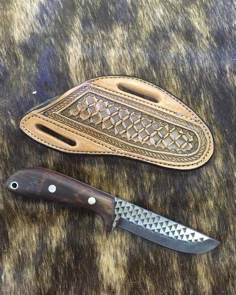 Custom handmade cowboy skinner knife | Handmade cowboy, Leather sheath ...