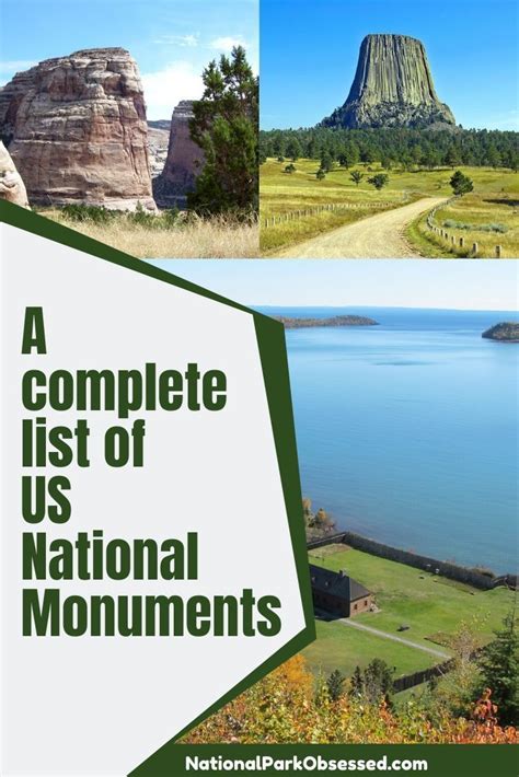 A Complete List of US National Monuments | National parks map, Us ...