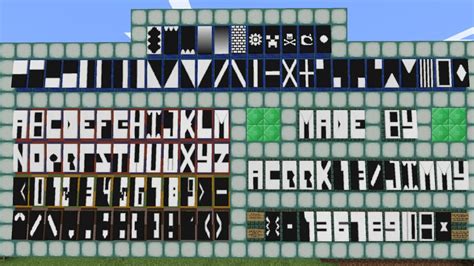 Banner Alphabet Minecraft Project