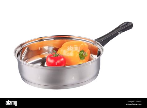 Stainless steel saucepan Stock Photo - Alamy