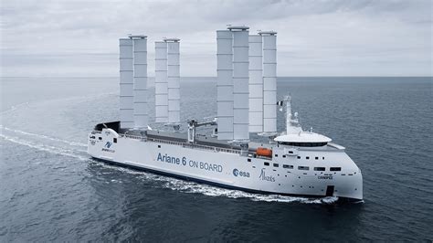 Wind-powered cargo ship will carry Ariane 6 rocket