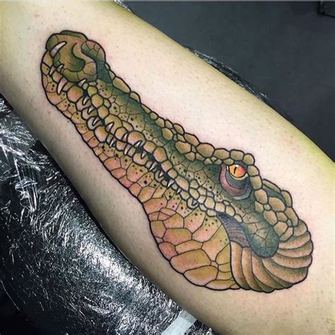 36 best Traditional Crocodile Tattoo images on Pinterest | Alligator ...