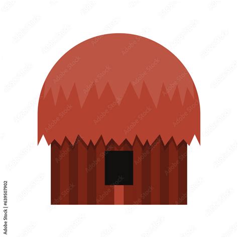 Rumah adat honai, traditional house vector illustration design template ...