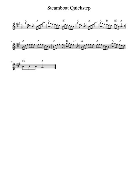 Steamboat Quickstep Sheet music for Piano (Solo) | Musescore.com