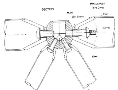 Detail Example of the Connection Joints in Space Frame Structure as ...