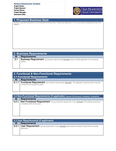 Business Requirement Document Template Simple - Professional Template ...