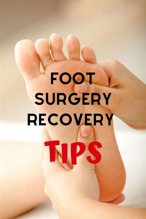 Foot Surgery Recovery Tips