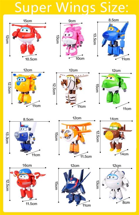 New Arrival Super Wings Mini Transformation robot Planes 15CM 18 styles