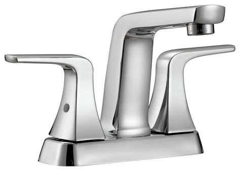 Excel 4" Centerset Dual Handle Stainless Steel Bathroom Faucet ...