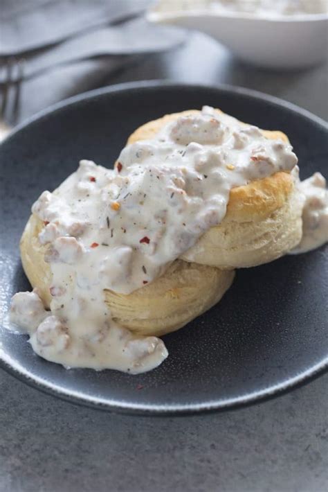 Sausage Gravy and Biscuits - Tastes Better From Scratch