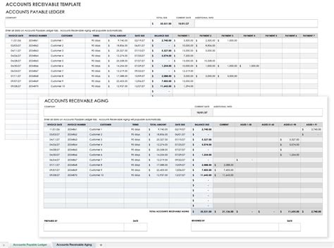 T Accounts Excel Template Collection