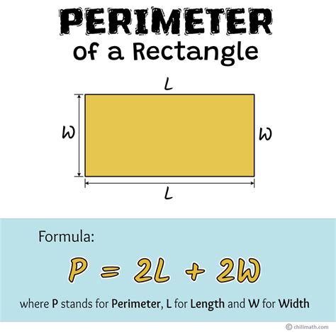 Perimeter of Rectangle - Definition, Formula & Examples | ChiliMath