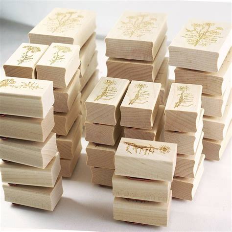 STAMPS | Custom Wood Stamps for Small Business Branding | Wood stamp ...