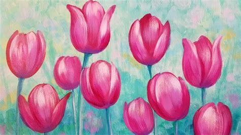 Acrylic Tulip Painting - Top Painting Ideas