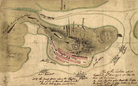 Map of the Battle of Bunker Hill