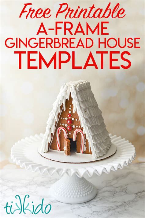 The BEST Gingerbread House Recipe and Printable Gingerbread House ...