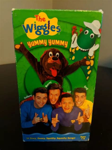 THE WIGGLES - Yummy Yummy VHS, 2000 RARE Slipcase RELEASE *BUY 2 GET 1 ...