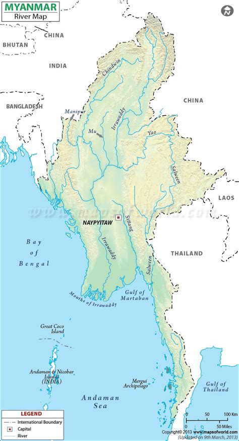 Burma River Map