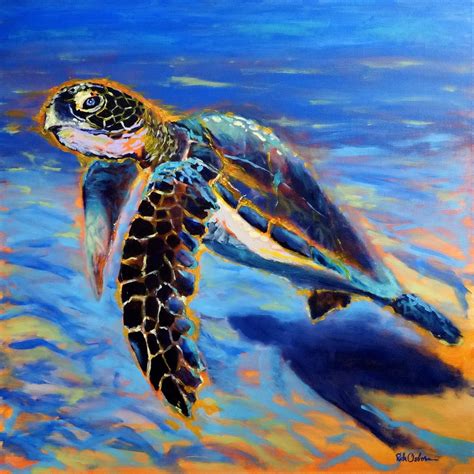 Acrylic Turtle Painting - Beginner Painting