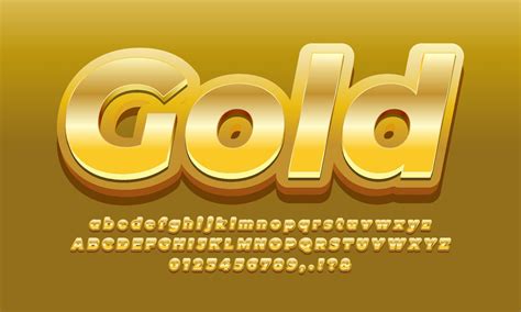 gold text effect design vector 5222125 Vector Art at Vecteezy