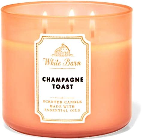 Amazon.com: Bath & Body Works White Barn 3-Wick Candle in Champage ...