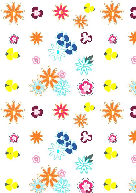 Free digital floral scrapbooking paper doodle - ausdruckbares ...