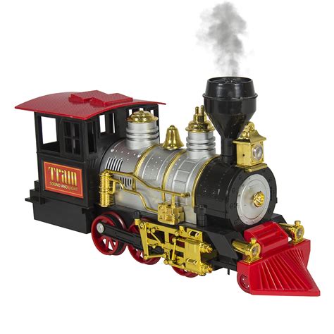 Best Choice Products Kids Classic Battery Operated Train Set with Real ...