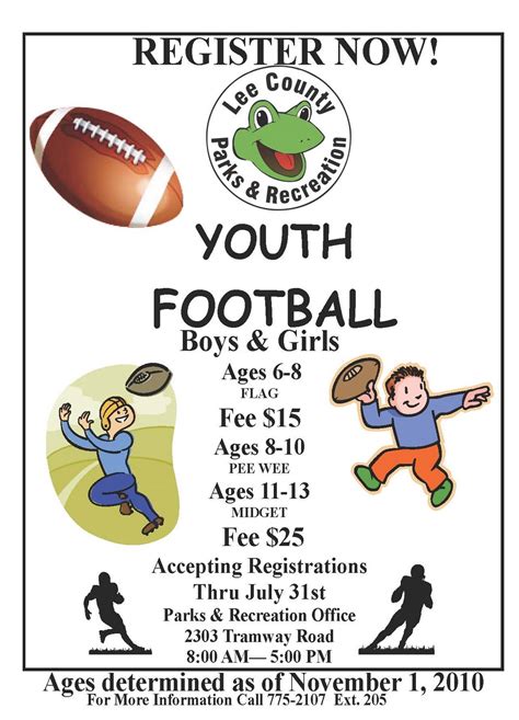 Lee County Government: Youth Football Registrations