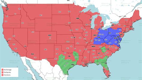 NFL Week 5 coverage map: TV schedule for CBS, Fox regional broadcasts ...