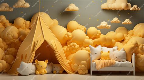 Premium Photo | Kids room wallpaper HD 8K wallpaper Stock Photographic ...