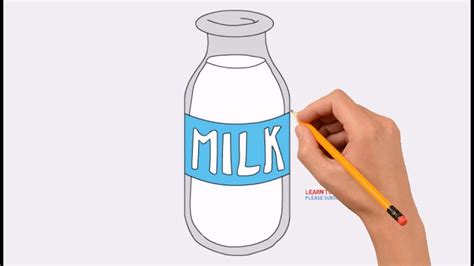 Milk Carton Realistic Drawing