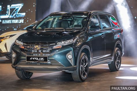 2019 Perodua Aruz SUV launched in Malaysia – seven seats; ASA 2.0; two ...